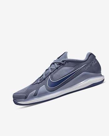 Nike Court Air Zoom Vapor Pro Blancos Azul Marino | MX 4555